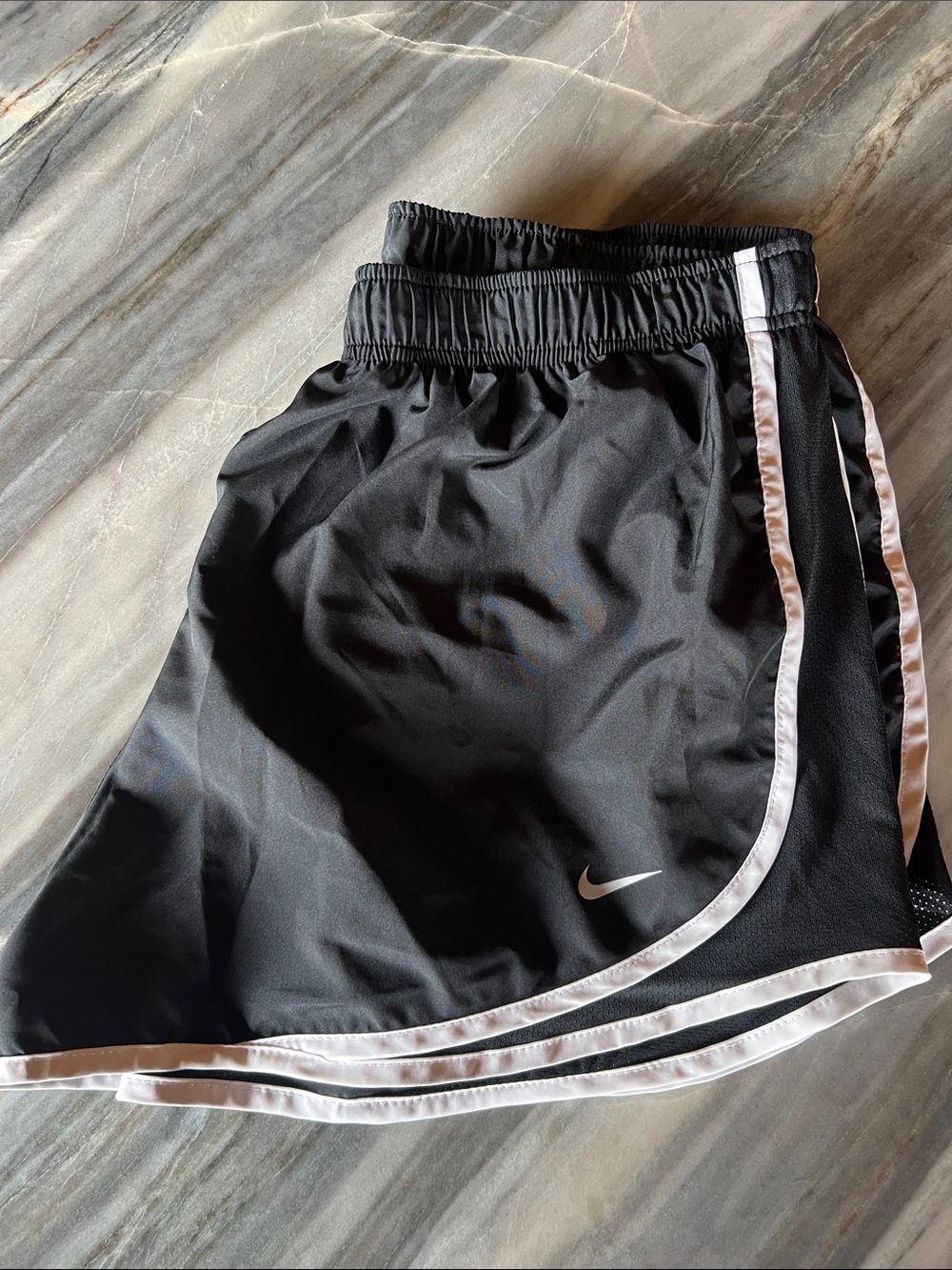 Nike Black and White Women's Running Shorts
